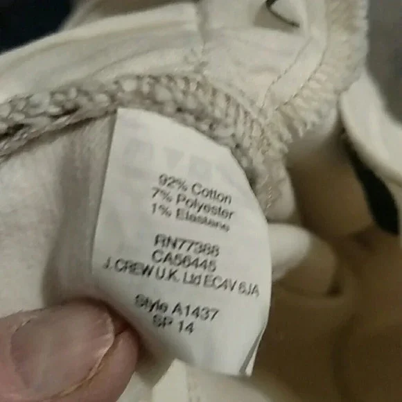 J crew Toothpick Ankle Jeans Off-white. Size 27 - Picture 4 of 6